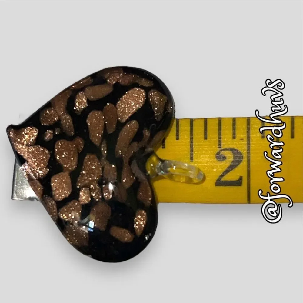 Hand Crafted Glass Heart Pendant without Chain